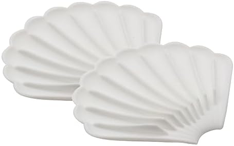 2Pcs Drain Silicone Soap Dish Non-Slip Soap Mat for Bathroom