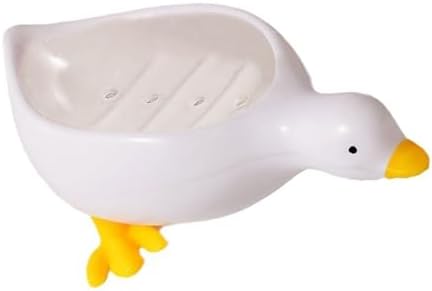 Duck Shape Soap Tray with Self Draining Design