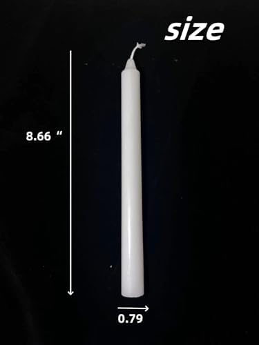SwandTanpand Taper Candles 866 Tall 10 Pack White