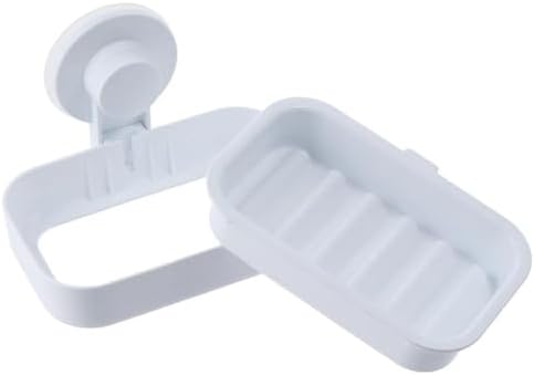 Suction Cup Soap Dish Removable Reusable Wall Mounted
