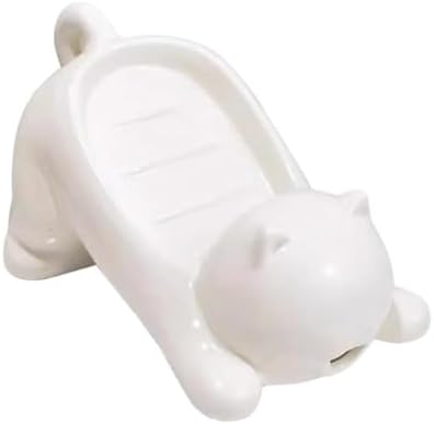 Cute Plastic Soap Slip Bar Holder with Drainage