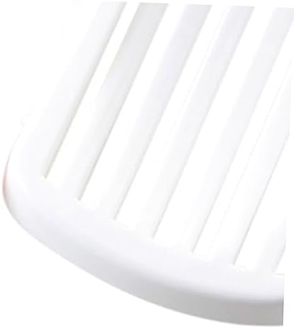 MUCKLILY 1pc White Soap Dish with Drain Tray