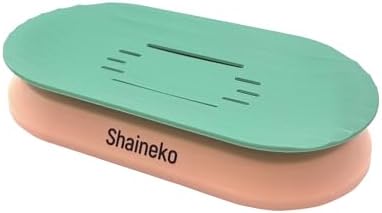 Shaineko Floating Soap Holder - Green Pink Double Layer Drainage