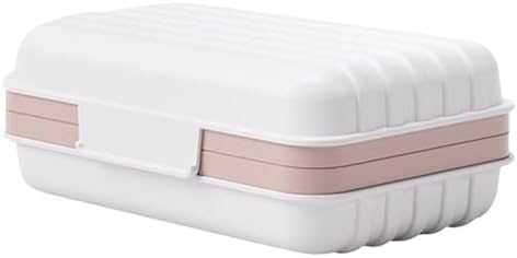 Loyliawa Soap Dish with Drain Tray and Lid 1