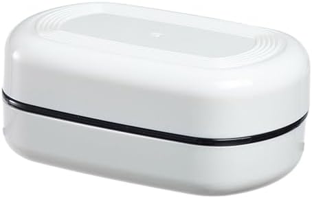 Portable Soap Organizer Double-Layer Drainage Dish with Lid