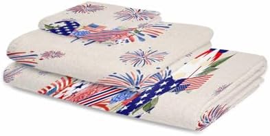 Chees D Zone Independence Day Gnome Bath Towel Set 1