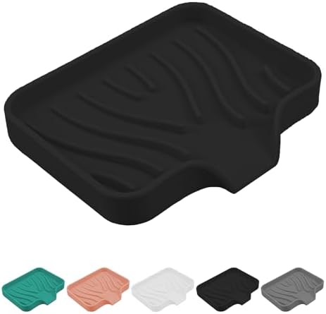KIACFFH Silicone Soap Holder for Kitchen Sink and Bathroom