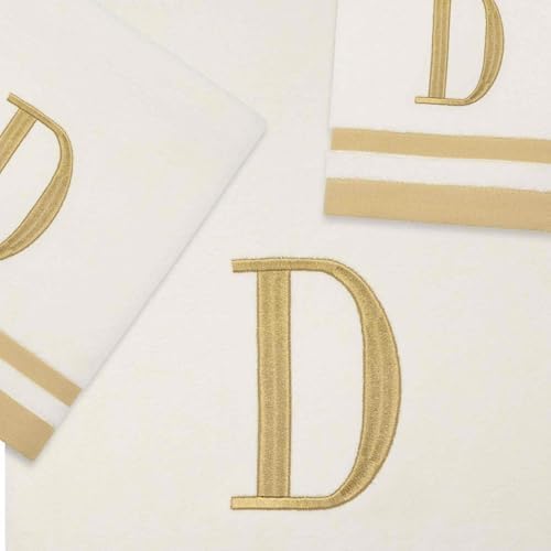 Avanti Linens - Towel Set with Monogram Initial D