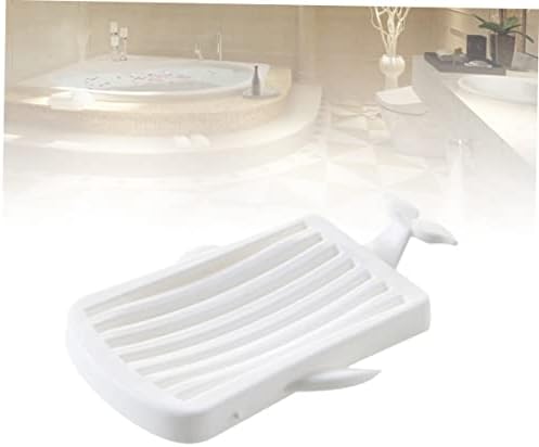 Ciieeo Whale Shape Soap Tray with Double Drainage