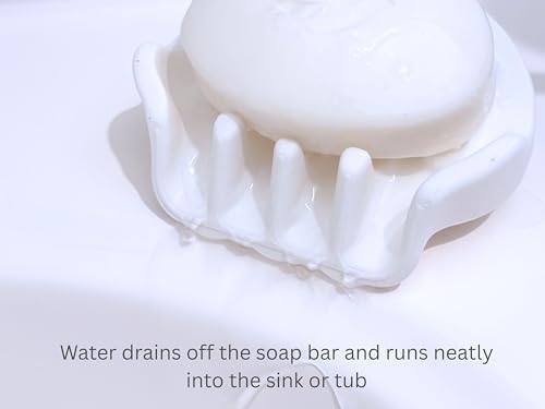Spasilk Water Draining Soap Holder Cream White