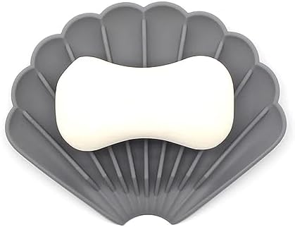 2Pcs Drain Silicone Soap Dish Non-Slip Soap Mat for Bathroom