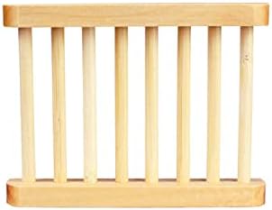 2-Pack Wood Plastic Soap Dish with Drain