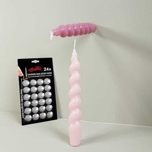 NJAO HOO Taper Candle Adhesive Dots 24 Dots