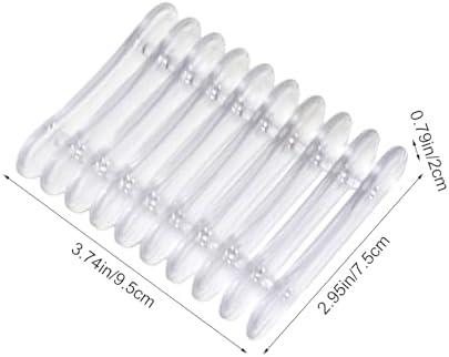 Yueton 2 Pack Clear Plastic Soap Holder with Self Draining Design 1