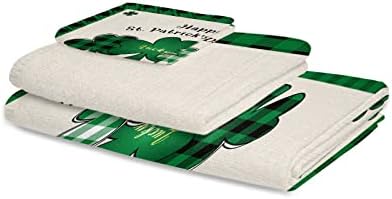 ZOE GARDEN Buffalo Plaid Shamrock Towel Set