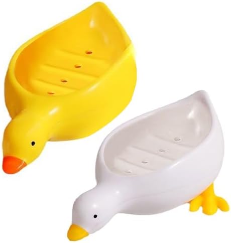 ZIRANU Decorative Duck Soap Dish for Bathroom