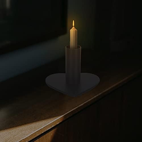 Heart Shaped Candlestick Holder Iron Design