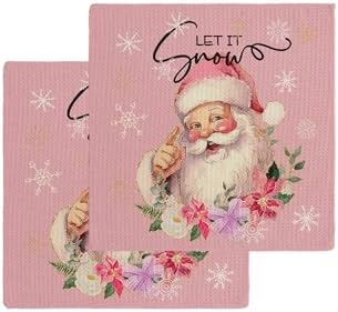 Falaniique Christmas Waffle Towel Set of 2