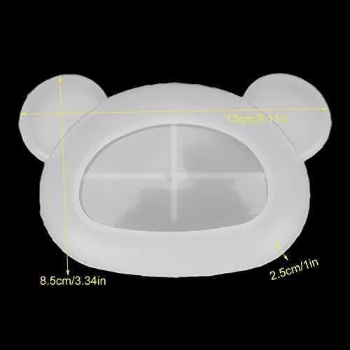 Bear Head Resin Tray for DIY Craft and Storage