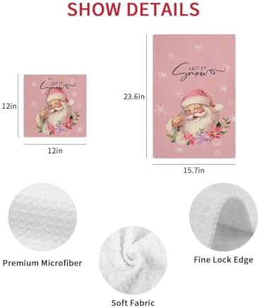 Falaniique Christmas Waffle Towel Set of 2