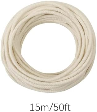 50 Feet Beige Cotton Oil Lamp Wick Burner