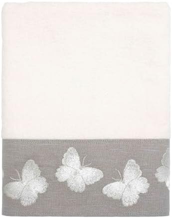 Avanti Linens 3pc Towel Set - Soft Cotton Towels Yara Collection White