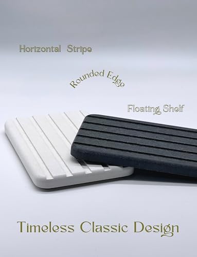 EXCHUES Parallel Lines Soap Dish Black