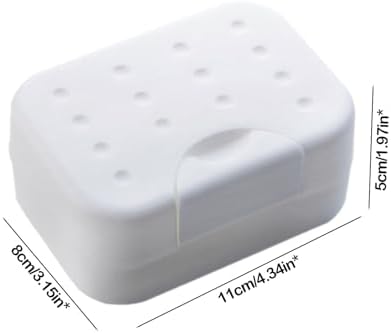 Leakproof Soap Holder with Lid for Bathroom Shower Travel