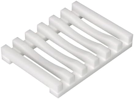 Self Draining Silicone Soap Dish for Shower Bathroom Kitchen