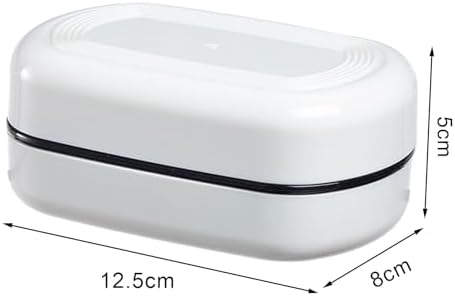Portable Soap Organizer Double-Layer Drainage Dish with Lid
