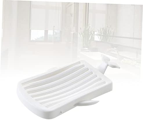 Amosfun Whale Shape Soap Dish with Drain Dual Tray