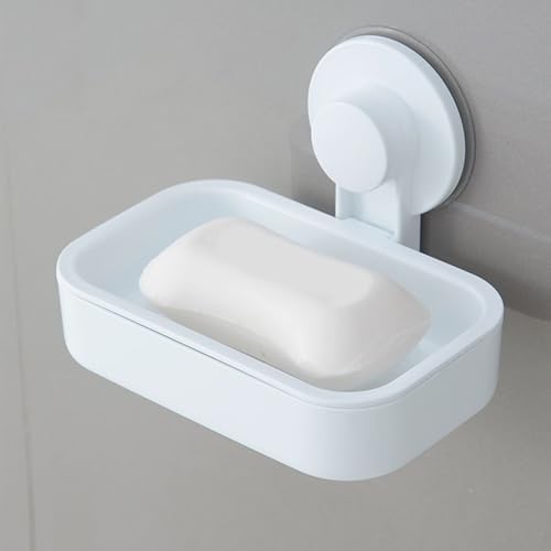 Suction Cup Soap Dish Removable Reusable Wall Mounted