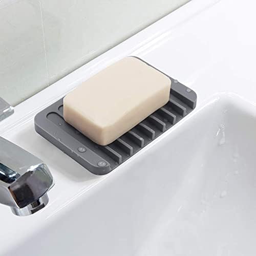 2Pcs Premium Silicone Soap Holder with Waterfall Design