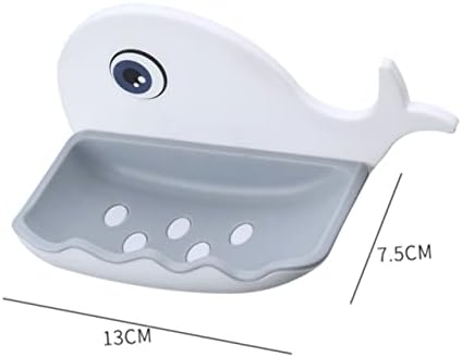 Amosfun Whale Soap Dish Wall-Mounted Holder