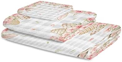 ZOE GARDEN Easter Bunny Ears Bathroom Towel Set