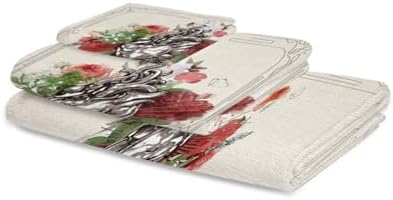 Smile Sunflower 3 Pcs Bath Towel Set - Soft Floral Linen Design