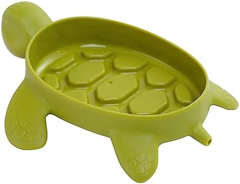 JUOPZKENN Cute Cartoon Soap Dish with Drainage and Non-Slip Design Green