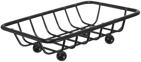 Luxshiny Sturdy Black Soap Dish Holder