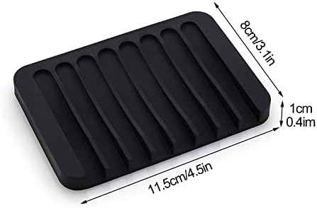 2Pcs Premium Silicone Soap Holder with Waterfall Design