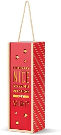 DEMDACO Red Pine Wine Lantern with LED Light