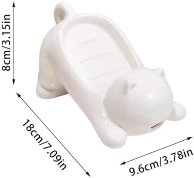 Cute Plastic Soap Slip Bar Holder with Drainage
