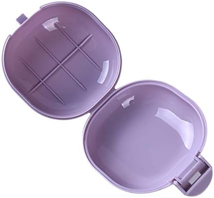 Winwinfly Purple Soap Holder Container Waterproof Portable Non-Slip