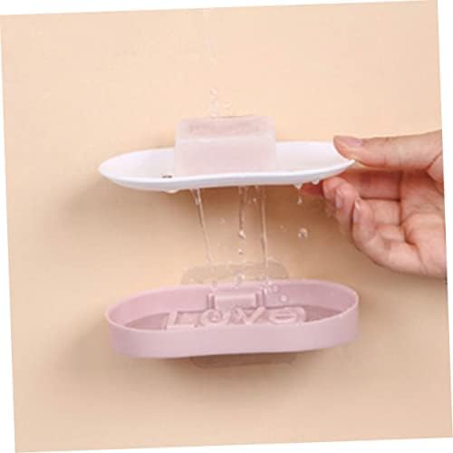 Amosfun Dual Layer Wall Mount Soap Holder
