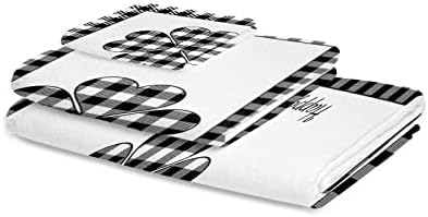 ZOE GARDEN Buffalo Plaid Check Towel Set