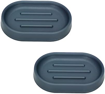 YOSXICC Soap Dishes 2PCS Dark Gray