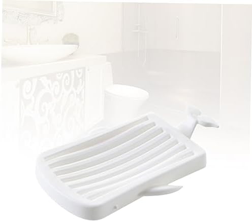 Ciieeo Whale Shape Soap Tray with Double Drainage