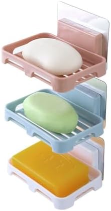1PCS Plastic Soap Box for Bathroom Durable Wall Mounted Holder