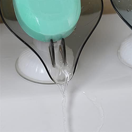 Bulckrew 2PC Leaf Soap Holder Suction Cup Design