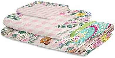 ZOE GARDEN Rabbit Egg Pink Microfiber Towel Set
