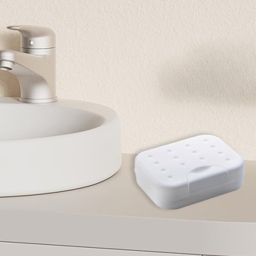 Leakproof Soap Holder with Lid for Bathroom Shower Travel